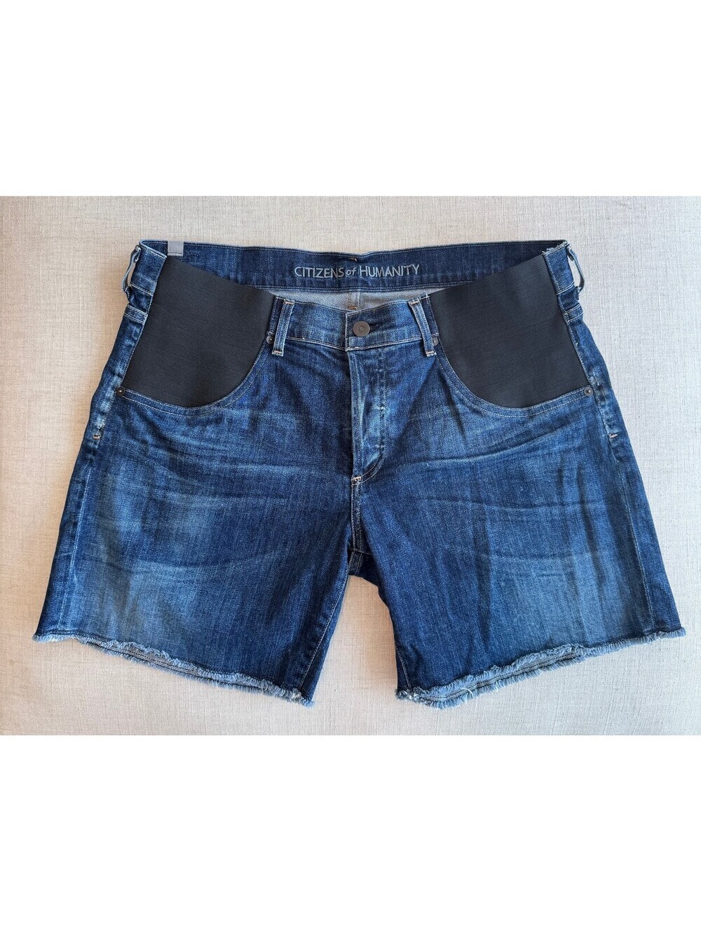 Citizens of Humanity Maternity Denim Shorts Size 32 Premium Jeans - Picture 2 of 5